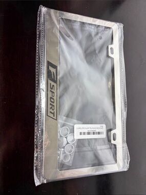 Lexus license plate cover.